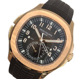 パテック・フィリップ PATEK PHILIPPE アクアノート トラベルタイム 5164R-001 ブラウン K18PG/ラバーベルト 自動巻き メンズ 腕時計