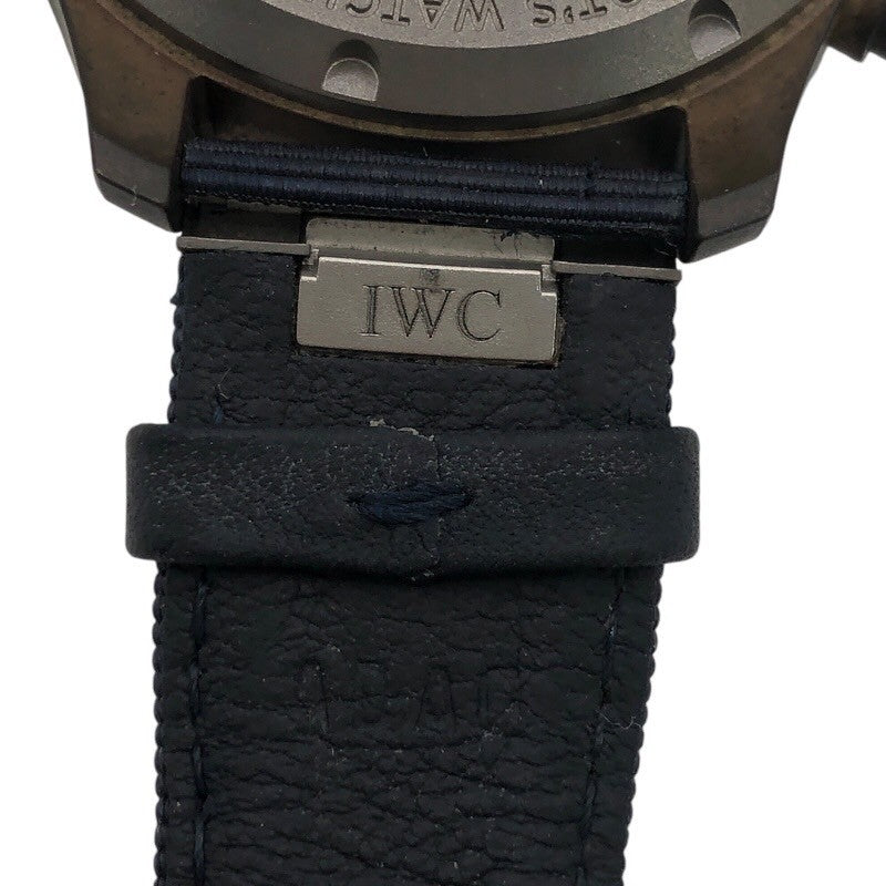 インターナショナルウォッチカンパニー IWC パイロットウォッチ クロノグラフ41 IW388109 ブルー ブロンズ 自動巻き メンズ 腕時計