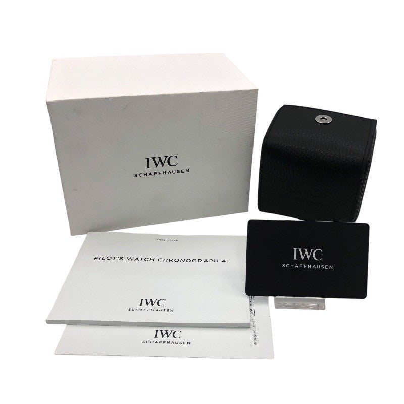 インターナショナルウォッチカンパニー IWC パイロットウォッチ クロノグラフ41 IW388109 ブルー ブロンズ 自動巻き メンズ 腕時計