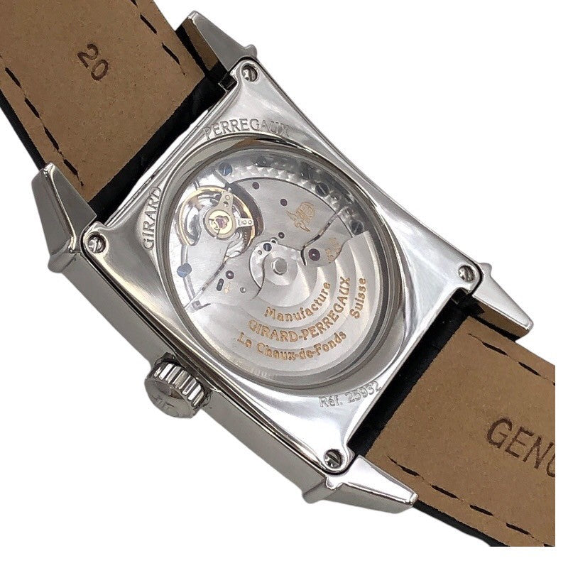 ジラール・ペルゴ GIRARD PERREGAUX ヴィンテージ1945 25932 シルバー SS/革ベルト（社外品） 自動巻き メンズ 腕時計