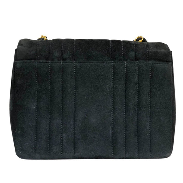 シャネル CHANEL マドモアゼル　チェーンショルダー ブラック　ゴールド金具 スエード レディース ショルダーバッグ