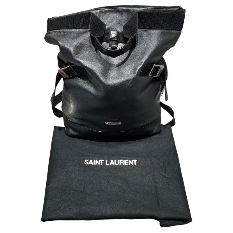 サンローラン SAINT LAURENT コンパーティプルBKPK 484172 ブラック レザー メンズ リュック・デイパック