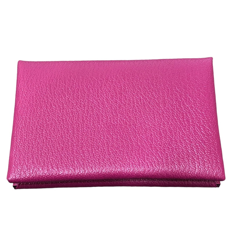 ❤お得なお品❤エルメス カルヴィ ローズパープル カードケース箱付き A刻印 エルメス HERMES カルヴィ C刻 ローズパープル シェーブル
