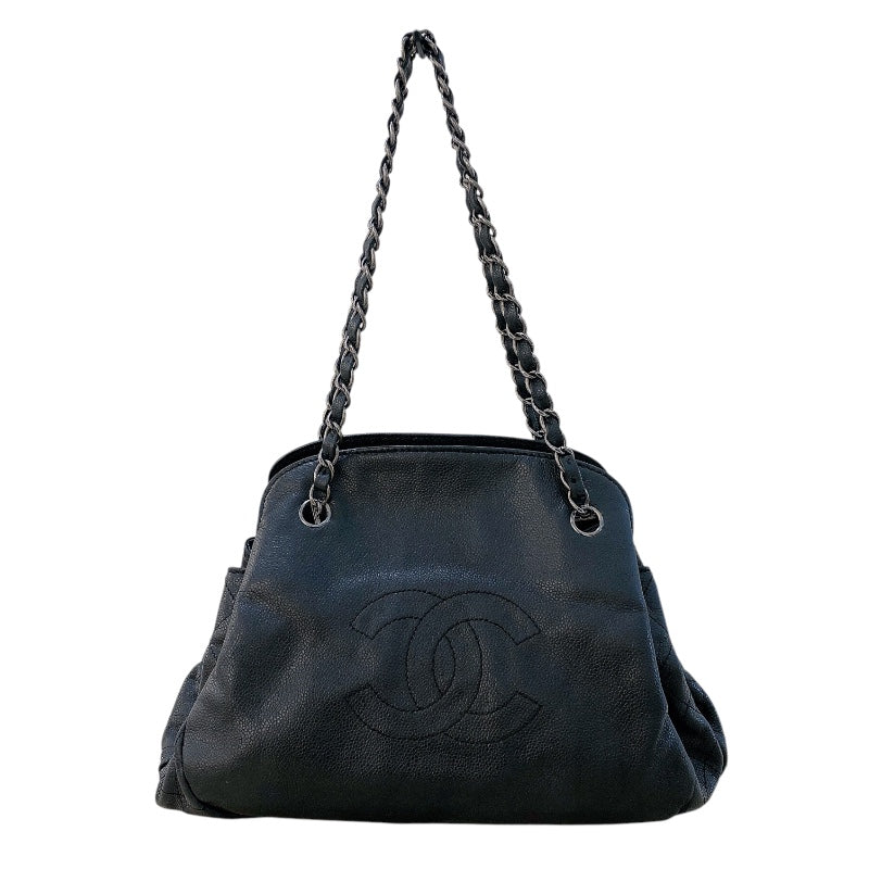 シャネル CHANEL ココマークチェーントートバッグ ソフトキャビア/SV金具 レディース トートバッグ