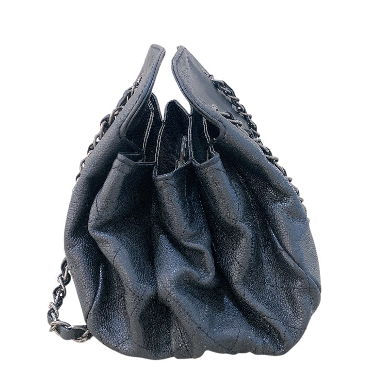 シャネル CHANEL ココマークチェーントートバッグ ソフトキャビア/SV金具 レディース トートバッグ