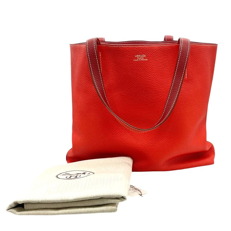 エルメス HERMES ドゥブルセンス45 □R刻印 ブーゲンビリア×ルビー トリヨンクレマンス レディース トートバッグ