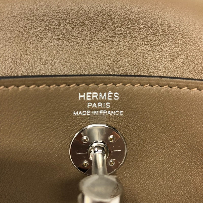 エルメス HERMES リンディミニ W刻 ベージュマルファ シルバー金具 スイフト レディース ショルダーバッグ