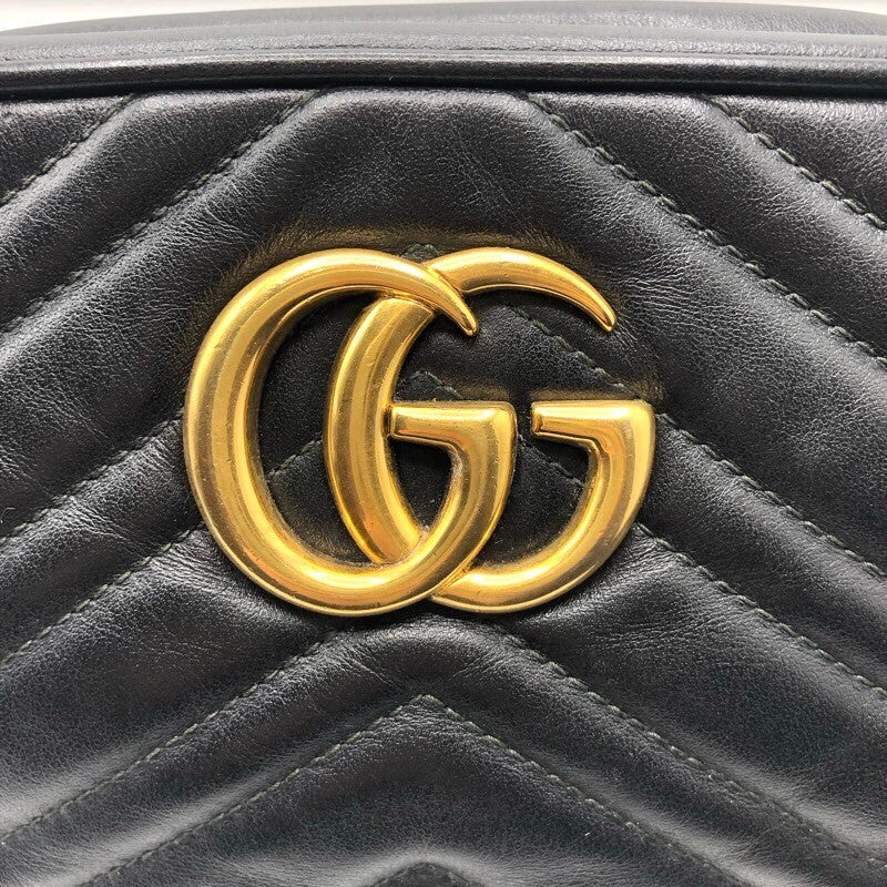 グッチ GUCCI ショルダーバッグ 447632 ブラック×GD金具 レザー レディース ショルダーバッグ