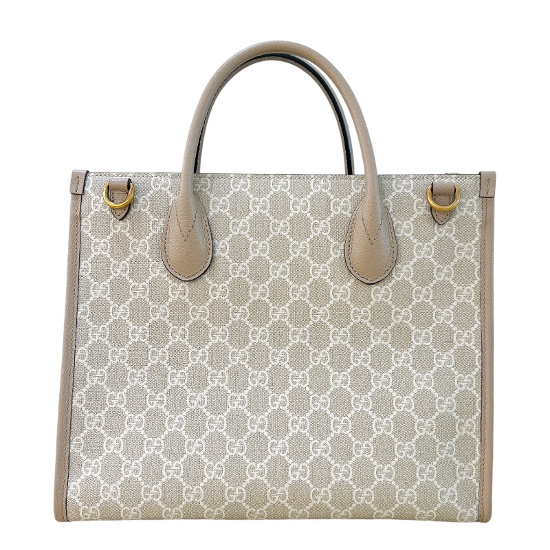 グッチ GUCCI GGスモールトートバッグ 659983 ベージュ/ゴールド金具 GGスプリーム レディース トートバッグ