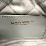 シャネル CHANEL  CHANEL22 ミニ AS3980 ライトブルー ゴールド金具 シャイニーカーフ レディース ショルダーバッグ