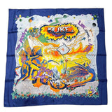 エルメス HERMES カレ90 THE ALFEE 25周年記念 AUBE LIBRE COMME L' ANGE 夜明け マルチ シルク ユニセックス スカーフ