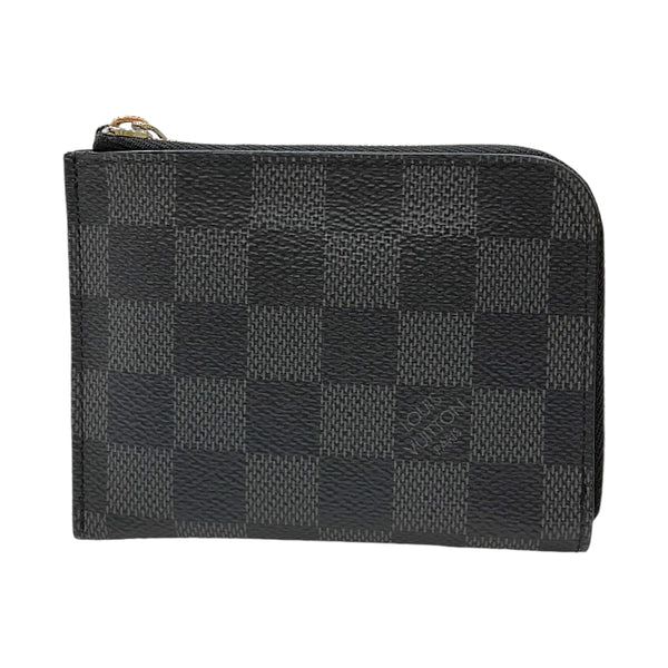 ルイ・ヴィトン LOUIS VUITTON ポルトモネNM N63237 ブラック ダミエ・グラフィット/レザー レディース コインケース