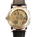 ランゲ＆ゾーネ A.LANGE&SOHNE ランゲ1・タイムゾーン 116.025 シルバー Pt950プラチナ Pt950/革ベルト/純正バックル 手巻き メンズ 腕時計