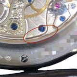 ランゲ＆ゾーネ A.LANGE&SOHNE ランゲ1・タイムゾーン 116.025 シルバー Pt950プラチナ Pt950/革ベルト/純正バックル 手巻き メンズ 腕時計