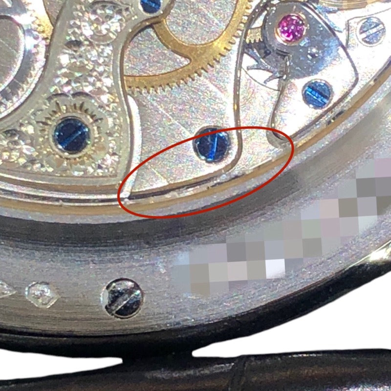 ランゲ＆ゾーネ A.LANGE&SOHNE ランゲ1・タイムゾーン 116.025 シルバー Pt950プラチナ Pt950/革ベルト/純正バックル 手巻き メンズ 腕時計