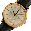 ランゲ＆ゾーネ A.LANGE&SOHNE サクソニア・デュアルタイム 386.032 シルバー K18ピンクゴールド 750PG/革ベルト/純正尾錠 自動巻き メンズ 腕時計