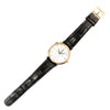 ランゲ＆ゾーネ A.LANGE&SOHNE サクソニア・デュアルタイム 386.032 シルバー K18ピンクゴールド 750PG/革ベルト/純正尾錠 自動巻き メンズ 腕時計