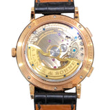 ランゲ＆ゾーネ A.LANGE&SOHNE サクソニア・デュアルタイム 386.032 シルバー K18ピンクゴールド 750PG/革ベルト/純正尾錠 自動巻き メンズ 腕時計