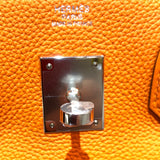 エルメス HERMES バーキン30 B刻 オレンジミニアン シルバー金具 トゴ レディース ハンドバッグ