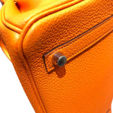 エルメス HERMES バーキン30 B刻 オレンジミニアン シルバー金具 トゴ レディース ハンドバッグ