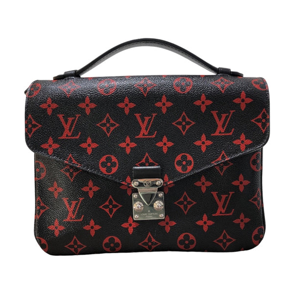 ルイ・ヴィトン LOUIS VUITTON ポシェットメティスPM M41462 ブラック・レッド アンフラルージュ レディース ショルダーバッグ