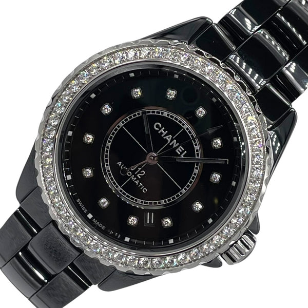シャネル CHANEL J12 キャリバー 38MM  H6526 ブラック セラミック/ダイヤ 自動巻き ユニセックス 腕時計