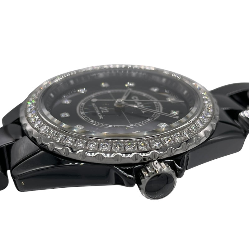 シャネル CHANEL J12 キャリバー 38MM  H6526 ブラック セラミック/ダイヤ 自動巻き ユニセックス 腕時計