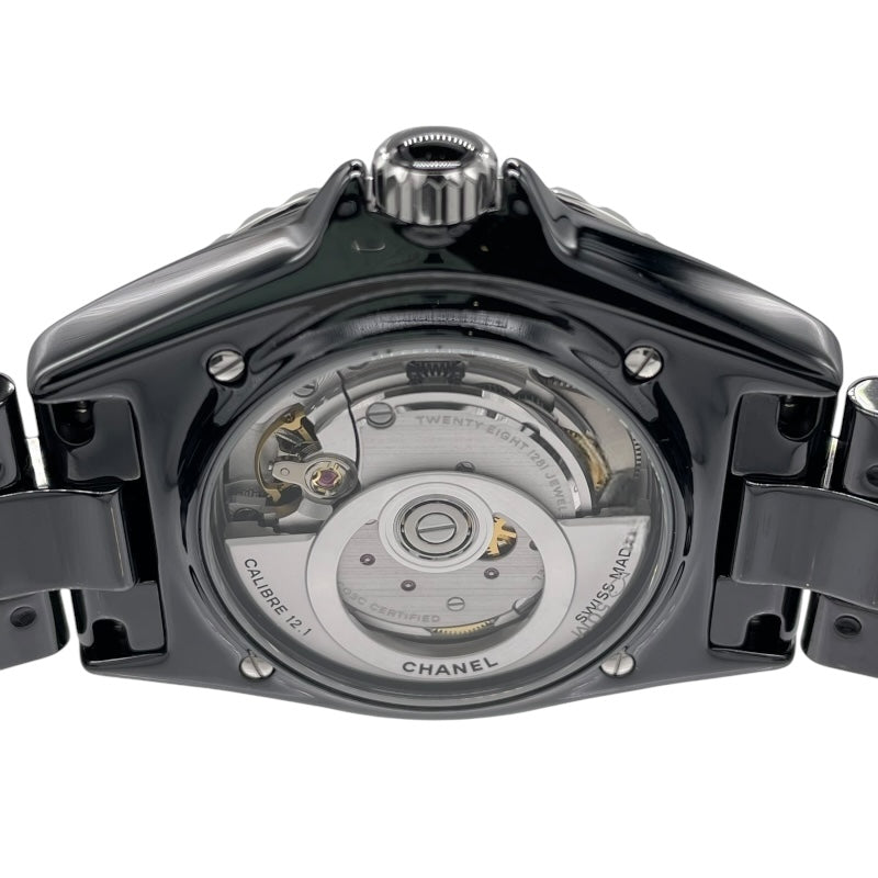 シャネル CHANEL J12 キャリバー 38MM  H6526 ブラック セラミック/ダイヤ 自動巻き ユニセックス 腕時計