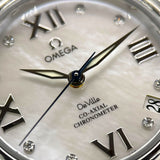 オメガ OMEGA デビル コーアクシャル 4581.75 ホワイトシェル ステンレススチール 自動巻き レディース 腕時計