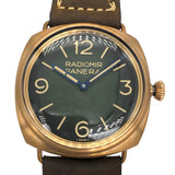 パネライ PANERAI ラジオミール ブロンゾ 47mm PAM00760 グレー サテンブロンズ/純正ベルト/純正尾錠 手巻き メンズ 腕時計