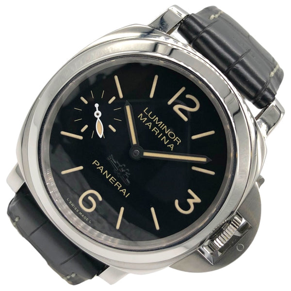 パネライ PANERAI ルミノールマリーナ 名古屋ブティック６０本限定 PAM00463 ブラック SS/純正尾錠/純正レザーベルト メンズ 腕時計