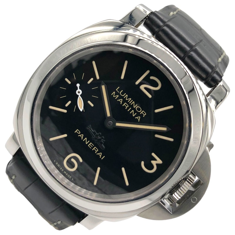 パネライ PANERAI ルミノールマリーナ 名古屋ブティック６０本限定 PAM00463 ブラック SS/純正尾錠/純正レザーベルト メンズ 腕時計