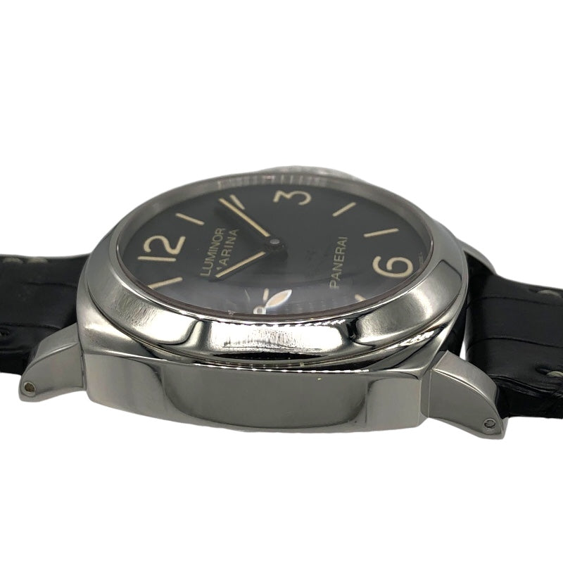 パネライ PANERAI ルミノールマリーナ 名古屋ブティック６０本限定 PAM00463 ブラック SS/純正尾錠/純正レザーベルト メンズ 腕時計