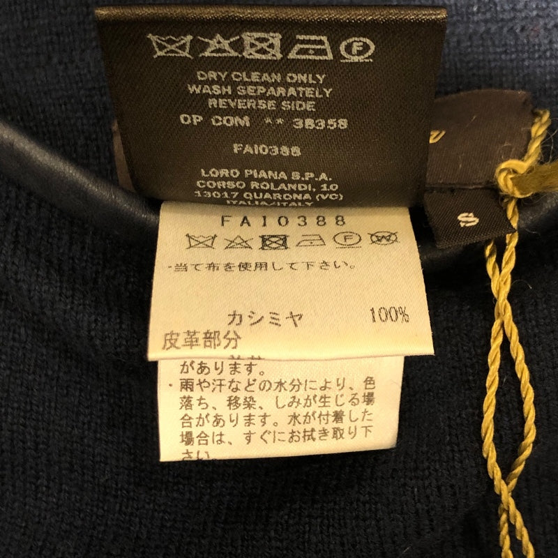 Loro Piana ベビーカシミヤリバーシブルコート FAI0388 ネイビー カシミヤ100％ レディース その他アウター