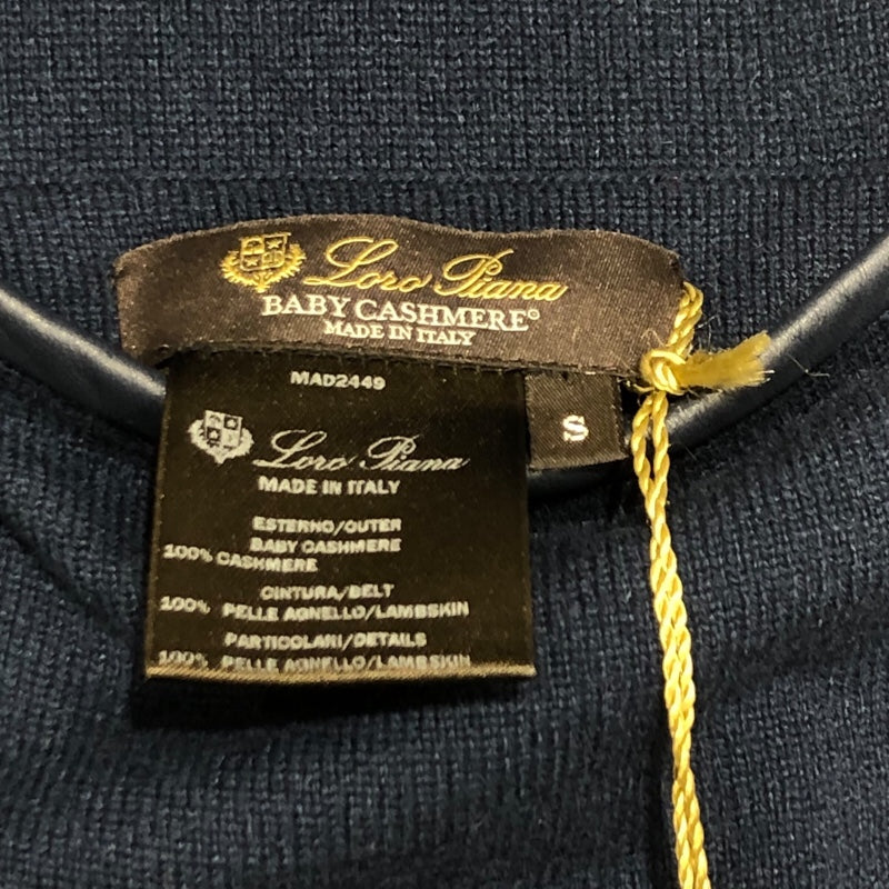 Loro Piana ベビーカシミヤリバーシブルコート FAI0388 ネイビー カシミヤ100％ レディース その他アウター