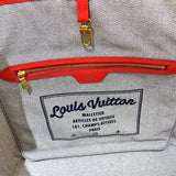 ルイ・ヴィトン LOUIS VUITTON ネヴァーフルMM M44981 ブルー・レッド GD金具 モノグラム・デニム ユニセックス トートバッグ