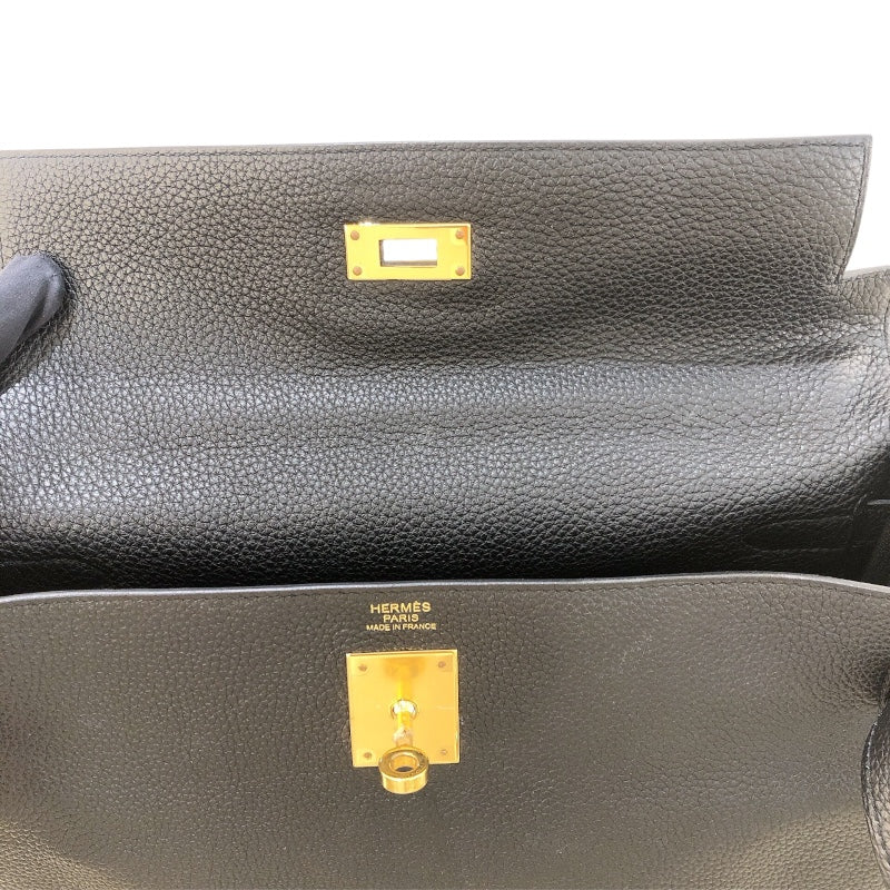 エルメス HERMES ケリー32 D刻　(2019年製) ブラック　ゴールド金具 トゴ レディース ハンドバッグ