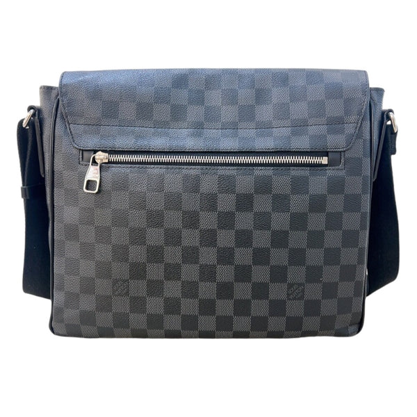 ルイ・ヴィトン LOUIS VUITTON ディストリクトMM  N41272 ブラック　シルバー金具 PVC ダミエグラフィット メンズ ショルダーバッグ