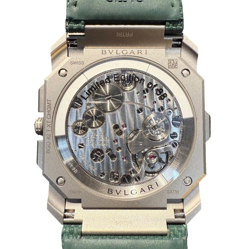 ブルガリ BVLGARI ブルガリ オクト フィニッシモ クロノグラフ GMT GMT BGO42TXTCHGMT チタン メンズ 腕時計