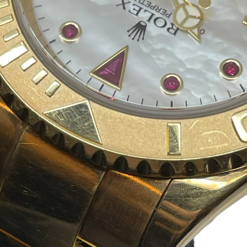 ロレックス ROLEX ヨットマスター40 ホワイトシェル P番 16628NGR ホワイトシェル K18YG 自動巻き メンズ 腕時計