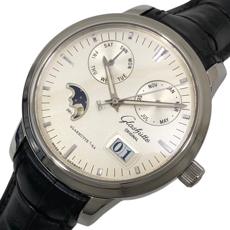 グラスフュッテ・オリジナル GLASHUTTE ORIGINAL セネタ カレンダー 100-06-13-02-04  SS 自動巻き メンズ 腕時計