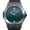 ウブロ HUBLOT クラシックフュージョン ブラックセラミック ブリティッシュグリーン 511.CM.5270.RX.MYOS グリーン セラミック/ラバーベルト 自動巻き メンズ 腕時計