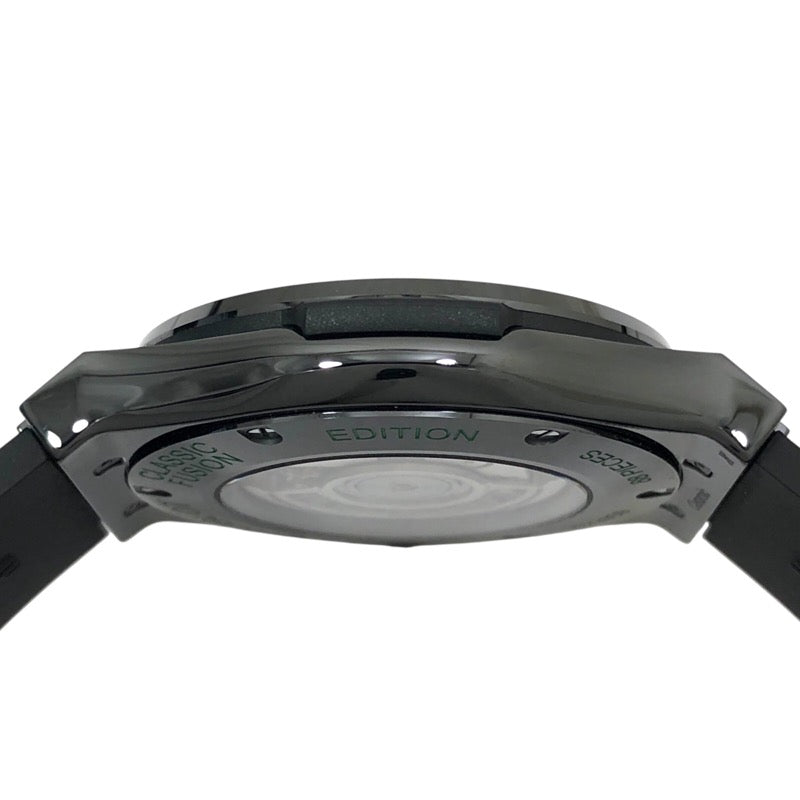 ウブロ HUBLOT クラシックフュージョン ブラックセラミック ブリティッシュグリーン 511.CM.5270.RX.MYOS グリーン セラミック/ラバーベルト 自動巻き メンズ 腕時計