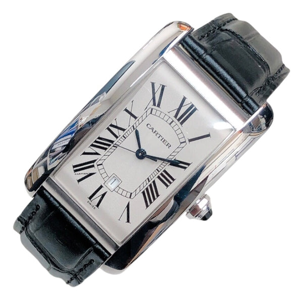 カルティエ Cartier タンクアメリカンLM W2603256 K18ホワイトゴールド ユニセックス 腕時計