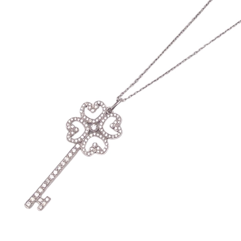 ティファニー TIFFANY＆CO クアトラハートキーネックレス Pt850プラチナ ジュエリー