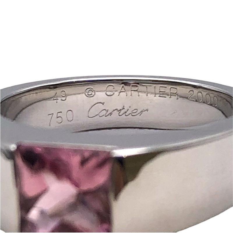 カルティエ Cartier タンクリング K18ホワイトゴールド ジュエリー