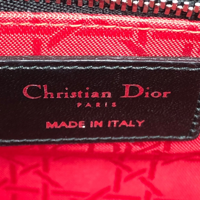 クリスチャン・ディオール Christian Dior レデイディオール  バッグ スモール M0538ONGE ブラック  カナージュ ラムスキン レディース ショルダーバッグ