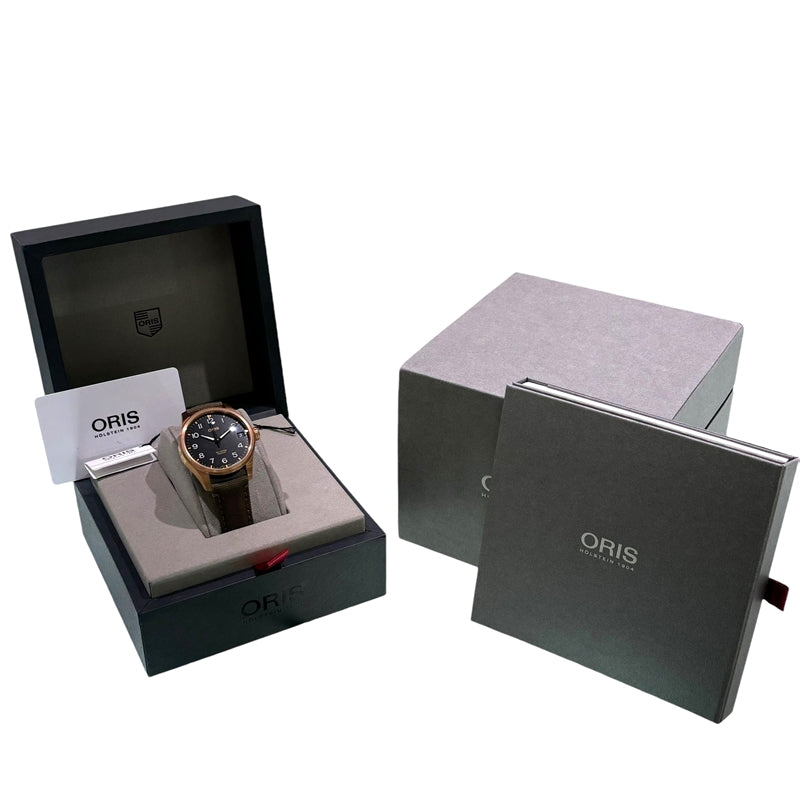 オリス ORIS ビッククラウンプロパイロットビッグデイト 0175177613164 ブラック ブロンズ/SS メンズ 腕時計