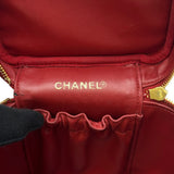 シャネル CHANEL バニティ A01998 4番台 レッド/ゴールド金具 キャビアスキン レディース ポーチ