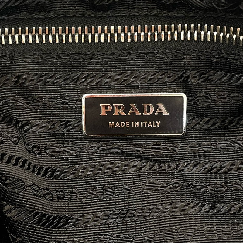 プラダ PRADA ナイロンショルダー BR2369 ブラック ナイロン/サフィアーノレザー レディース ショルダーバッグ